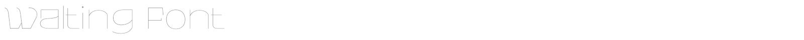 Walting font preview